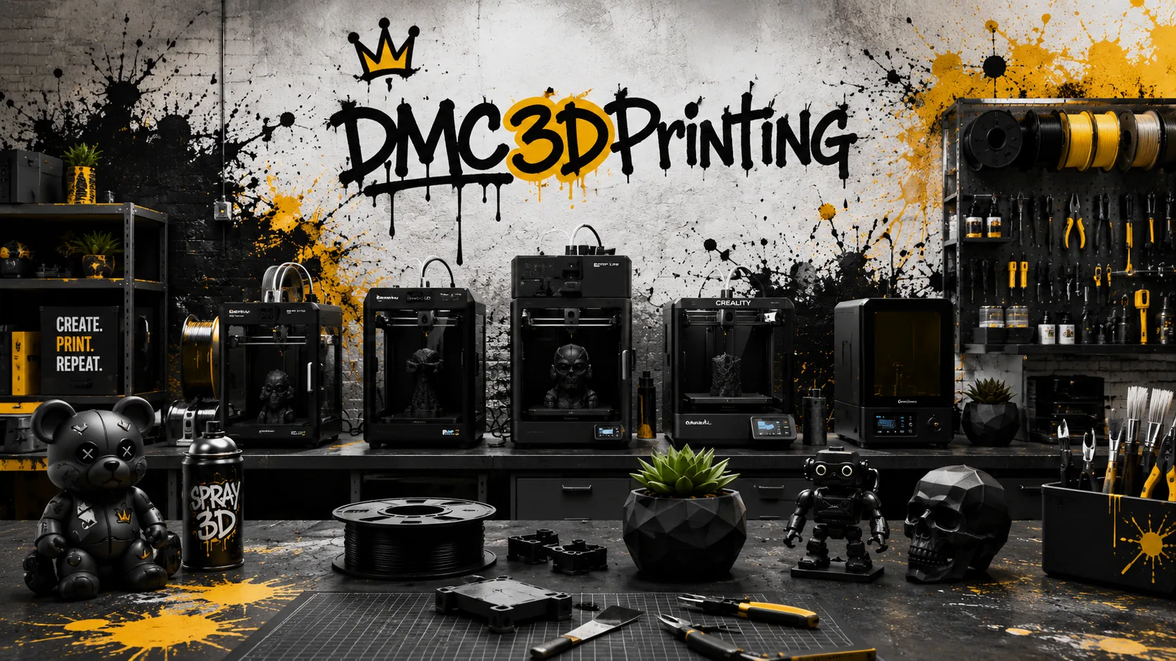 DMC3DPrinting branded print display